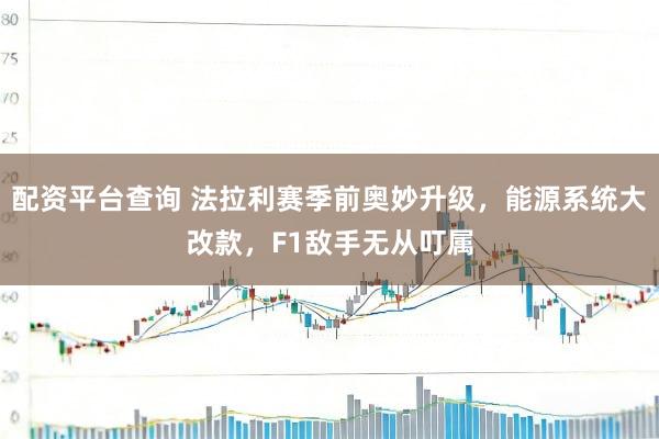 配资平台查询 法拉利赛季前奥妙升级，能源系统大改款，F1敌手无从叮属