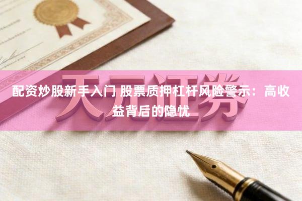 配资炒股新手入门 股票质押杠杆风险警示：高收益背后的隐忧